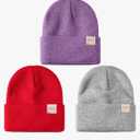 Toddler Beanie Kids Winter Hats Infant Warm Knit Cap Newborn Winter Warm Hat for 0-36 Month Boys Girls Pack Of 2
