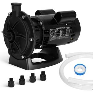Upgraded 1HP Pool Booster Pump, Anti-Leak PB4-60 Replacement for Polaris 180-480, Dual Capacitor & 1600GPM Flow, 115V/230V Dual Voltage