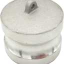 2PCS Aluminum Type DP Cam and Groove Fitting, Female Coupler x Female NPT, with 2PCS Camlock Gasket Fitting (1")