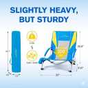 FAIR WIND 2 Pack Beach Chairs with 360 Umbrella for Adults, 300LBS Heavy Duty Anti-Sink Sand Chair, Portable Backpack Seating for Coastal Vacations, Outdoor Concerts & Sports