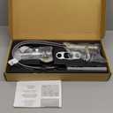 Moen Genta LX Brushed Nickel One-Handle Modern Bathroom Sink Faucet with Optional Deckplate for Bath Countertop and Three-Hole or One-Hole Sinks, 6706BN