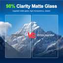 Anti-Glare Matte Screen Protector for 2023-2026 Toyota Corolla Cross (L/LE/XLE/Hybrid S/Hybrid SE/Hybrid XSE) 8-inch Touch Screen, 9H Tempered Glass 2026 2025 Corolla Cross Accessories 8"