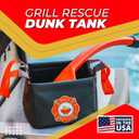 Grill Rescue Collapsible Bucket Durable, Foldable Water Bucket for Grill Cleaning, Camping, and Outdoor Use (Dunk Tank)