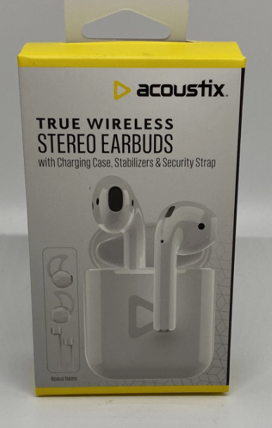 Acoustix True Wireless Stereo Earbuds Hf-bts1200tws - White