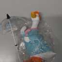Etlemonde Goose Statue for Holding Umbrella Porch Goose Home Decor Cute Resin Decoration Room Garden Lawn Yard Hand Painted Sculpture Decorative Gift for Kids and Women(Blue)