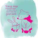 Family Rainy Days Spent at Home Beautiful Quote Wall Decal Decoration Books Quote Book Lovers Bookish Quotes Readers Lasts Years and Easily Removable - Size: 40 in(W) x 16 in(H)