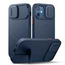 SURITCH for iPhone 12/12 Pro Case with Magnetic Camera Slide Cover and Adjustable Kickstand, Compatible with MagSafe, Shockproof Bumper Case Slim Protective Cover for iPhone 12/12 Pro 6.1 Inch, Blue