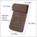 WdFour Headrest Memory Foam Pillow, Support Cushions for Neck, Back or Leg for Sofas, Recliners, Office Chairs, Massage Chairs for Neck Pain Relief and Cervical Support. (Brown, 13" Wx5.5 Lx3 D, 1PC)
