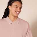 Amazon Essentials Mens Golf Polo Shirt, Moisture-Wicking Quick Dry, Short Sleeve (Large, Light Pink)