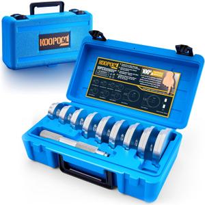 10-Pieces Wheel Bearing Press Kit: Includes Seal Driver, 9 Bearing Adapters, and Seal Installer for Efficient Bearing Installation, Universal Bearing Race and Seal Bushing Driver Install Set (Blue)