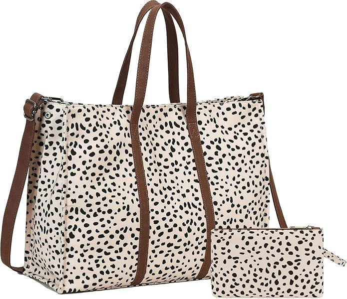 BTOOP Tote Bag for Women, Teacher Tote Bag, 15.6 inch Laptop, Office Handbag with Pouch