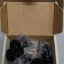 JOY DECOR 10 Pack Matte Black Kitchen Cabinet Knobs Solid 1-1/4 Inch Drawer Pulls Cabinet Hardware for Dresser Drawers Round Cupboard Door Knobs Simple Dresser Handles