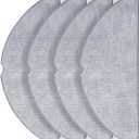 4-Pack Microfiber Mop Cloths for Roborock Q7 M5 / Q7 M5+ / Q7 L5 / Q7 L5+ Robot Vacuum Cleaner  Reusable Washing Mopping Cloths Pad Mop Pad Replacement Accessories for Efficient Floor Cleaning