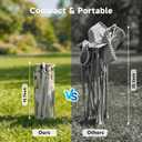 EAST OAK Foldable Baby Beach Chair with Canopy and Mosquito Net for Outdoor | Portable Baby Travel Seat with Removable Shade, Safety Lock, Breathable Mesh, Camping Chair Side Pocket, Ages 1-6 Months