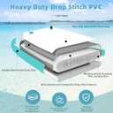 5ft/6ft/8ft/10ft Floating Dock Water Platform, Multi-People Inflatable Floating Mat, Dock Platform for Lake/Boats/Island/Swimming Pool
