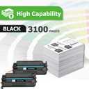 Aztech 26A CF226A Toner Cartridge 2 Pack Compatible Replacement for HP LaserJet 26A CF226A 26X CF226X Pro M402dn M402n M402dw Pro MFP M426fdw M426fdn M426dw Series Printer Ink High Yield Black