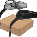 Motorcycle Rear view Mirrors for Sportster Road King Street Electra Glide Road Glide Dyna Softail 1982-2024 (Black)