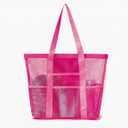 Mesh Beach Bag - Large Tote Bag for Family 