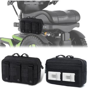 Wheel Chair Side Bag for Permobil Power, Removable Storage Bag for Permobil Wheelchair accessories, compatible with Uni-Track Armrest such as M300, M3, M1, F3, F5, K300 Ps