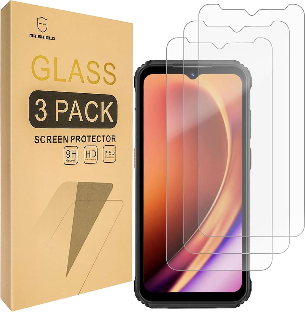 Mr.Shield [3-Pack] Screen Protector For Ulefone Armor 21 [Tempered Glass] [Japan Glass with 9H Hardness] Screen Protector