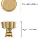 Asidrama 10 Pack Champagne Bronze Kitchen Cabinet Knobs Cabinet Hardware Zinc Knobs for Dresser Drawers