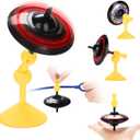 Spinning Top Gyroscope UFO Spinning Toy with Colorful LED Lights Novelty Toddler Kids Toy for 3-5, 5-7, 8-12 Years Old Boys and Girls, Great for Kids Birthday Gifts