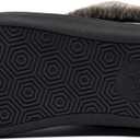 NewDenBer Women's Cozy Memory Foam Slippers Suede Plush Faux Fur Lined Slip on Indoor Outdoor House Shoes (Gray)