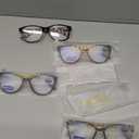 EYEURL 5 Pack Cat Eye Reading Glasses for Women-Blue Light Glasses for Woman Fashion Readers with Spring Hinge, +2.50