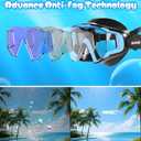 Aegend Snorkeling Gear for Adults Youth Kids, Snorkel Mask with Top Dry Valve - Panoramic View Anti-Leak and Anti-Fog with Mesh Bag for Snorkeling, Scuba Diving, Freediving & Swimming