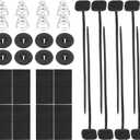 Car Radiator Fan Zip Ties,Car Accessories Electric Radiator Fan Plastic Rods Installation Kit Compatible Mount Hold Radiator Spal Fan,Fit for 7"/9"/10"/12"/14"/16" Electric Cooling Fans (2PCS)