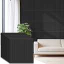 RITOLLO 16-Pack PVC Slat Wall Panels for Interior Wall Decor, 19.7 x 19.7in 3D Fluted Panels, Cuttable Drop Ceiling Tiles for Bathroom, Studio and TV Background, Water-Proof & Renter-Friendly(Black)