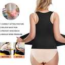 Eleady Waist Trainer Vest for Women Corset Trimmer Belt Slimming Body Shaper Tummy Control Cincher Workout Girdle (Black)