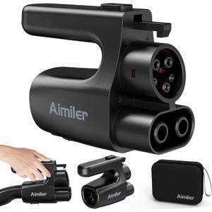 NACS to CCS Electric Vehicle Adapter, 500 Amps / 1,000V Nacs to DC Adapter Compatible with Tesla V3/V4 Superchargers - Fast Charge CCS1 EVs [Check with Your Automaker for Compatibility], Black