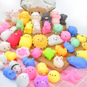Squishies 40pcs Mochi Squishy Toys Party Favors for Kids Stocking Stuffers Mini Kawaii Squishy Treasure Box Toys for Classroom Prizes Fidget Toys Goodie Bag Christmas Easter Egg Fillers Gift for Kids