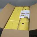 ROBLOCK 22" Parking Stopper for Home Garage & Outside, Heavy Duty Garage Stoppers for Protecting Your Vehicle, Parking Aids for New Drivers, Wheel Stops for Cars, Vans, Trailer, 2 Packs, Yellow (3.1"H Updated 2Pcs)