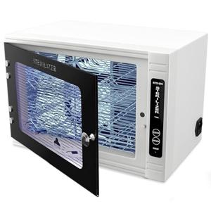 UV Sanitizing Cabinet (12L) Large Capacity - Metal Chemical-Free UVC Cleaner Box with Easy to Use Timer (5-60 Min) for Salon Tools, Manicure Supplies, Baby Bottles, Phones, Cutlery & More
