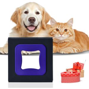 3 in 1 Mini Pet Hair Removal Tool, Dog and Cat Square Hair Remover for Car Detailing Supplies, Clothes, Couch and Carpet, Fur Cleaning Supplies for Furniture-Ergonomic and Anti-Slip, Mini Pet Supplies