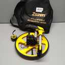 Zozen Measuring Wheel in Feet and Inches, Mechanical/Double Collapsible/One Key to Reset/Kickstand to Keep Stand/Starting Point Arrow and Cloth Carrying Bag, 0-9,999 Ft Measure Wheel.
