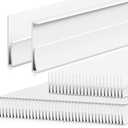 Landical 60 Pcs Ceiling Grid Cover Kit Include 38 Main Parts 22 Wall Parts 1 inch x 2 ft Grid and Seam Covers White Drop for Basement Bathroom Kitchen