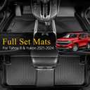 Wailtnb-All Weather Floor Mats & Cargo Liner for 2026 2025-2021 Chevrolet Tahoe & GMC Yukon (8 Seater) (Not fit XL) Custom Fit Tahoe Durable Easy to Clean fit for Tahoe Accessories for Tahoe