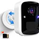 Wireless Security Cameras, 3MP WiFi Battery Powered Camera with AI Motion Detection, 2-Way Talk, Spotlight, Siren, IP65, Cloud/Up to 256G SD Storage(About 180 Days Storage SD Card Included)