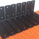 10 Pack - L 6" x H 4" x W1.5, 5mm Thick Black L Shelf Bracket, Iron Shelf Brackets, Metal Shelf Brackets, Floating Shelf, Shelf Supports with Screws