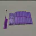 Syhood 43 Pcs Foam Sponge Hair Rollers Women 0.59 Inch Soft Sleeping Curlers Flexible Sponge Curler Tool and Rat Tail Comb for Hair Styling Hairdressing Overnight Curl and Volume(Purple)