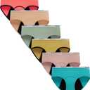 Demifill Teen Girls Period Panties Juniors First Period Starter Underwear Soft Briefs Pack of 6 Multipack (10-12 Years, Color-004)