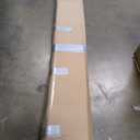 DIYHD 32X96in White Accordion Door with Frosted Acrylic Glass,PVC Folding Closet Door with Installation Hardware