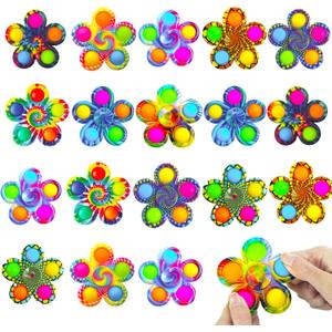 9 PCS Party Favor Fidget Spinner Toy Bulk for Kids 3-5, Easter Basket Stuffer Goodie Bags Pop Fidgets Classroom Treasure Box Prize Boys Toys, ADHD Autism Product for Teen Adult Valentine Day Gift