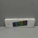 16.5" Large Digital Wall Clock: 11 RGB Color LED Display with Remote Control, Auto DST, Temperature & Date, Big Number Wall Clock for Seniors, Classroom, Office, Gym, Home Decor Black