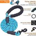 Haapaw Essential Dog Harness, No Pull Pet Vest with 3 Leash Clips, No Choke, Reflective, Adjustable and Padded, for Easy Walking and Training for Small Dogs (S, Blue)