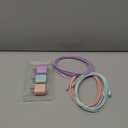 Compatible with iPhone Charger Fast Charging, [3Pack 10FT] 20W PD USB C Wall Charger Block with Type C to Lighting Cable Compatible with iPhone 14/13/12 Pro Max/11/XS/XR/X/8/Plus (PurplePinkGreen)