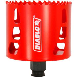 Diablo Bi-Metal Hole Saw with Variable Tooth Design for Faster Cuts - Fits with Snap-Lock Plus Mandrel System - 3-1/8" Diameter, 2-3/8" Length - DHS3125